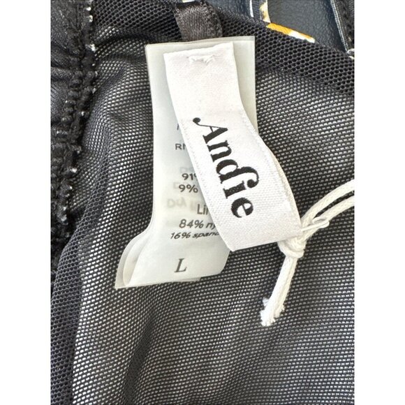 Demi Moore X Andie The Tropez String Bikini Top Black Burst NWT - Picture 10 of 14